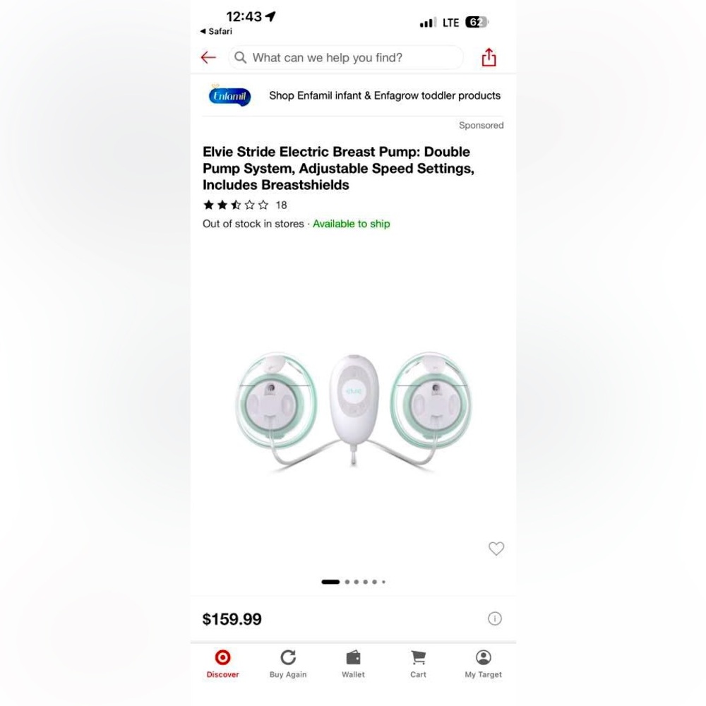 Elvie stride wearable breast pump